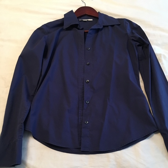 Calvin Klein Navy Blue Blouse - Picture 1 of 5